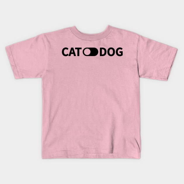 Cat Person's Cat Dog Poll Kids T-Shirt by Attapet Original